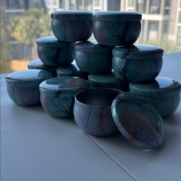 Other - 12 pcs assorted 2.2 oz/Metal candle tins with lids